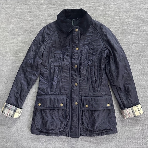 Barbour Jackets & Blazers - Barbour Beadnell Polarquilt Jacket Navy Blue Size 2 NWT